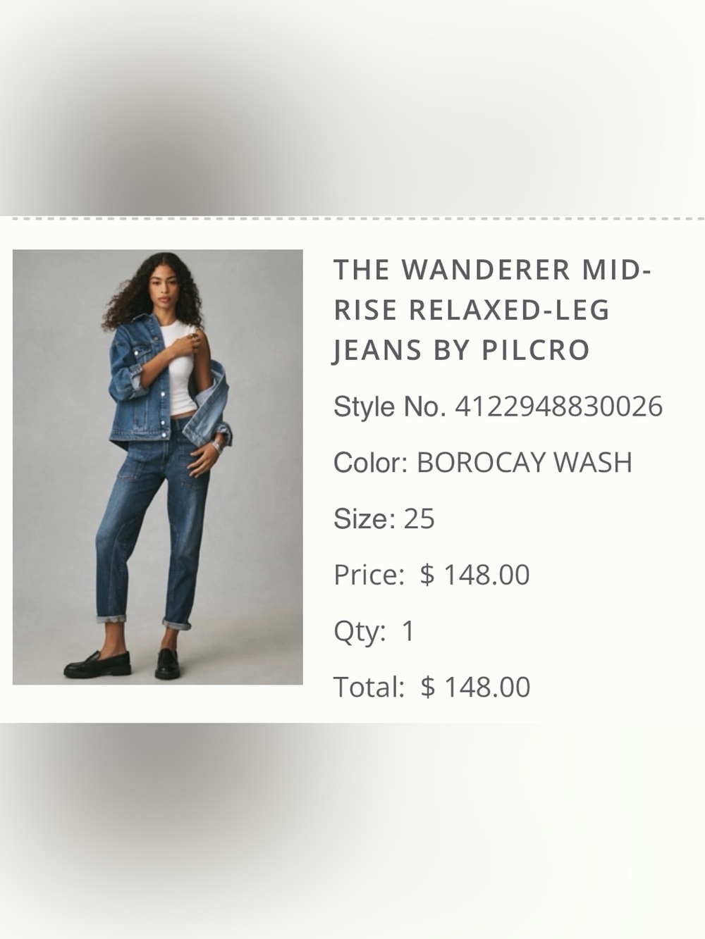 Anthropologie Pilcro The Wanderer Mid-Rise Relaxed-Leg Jeans in Borocay Wash